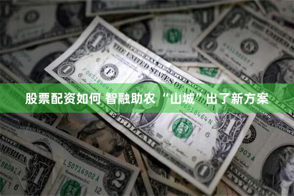 股票配资如何 智融助农 “山城”出了新方案